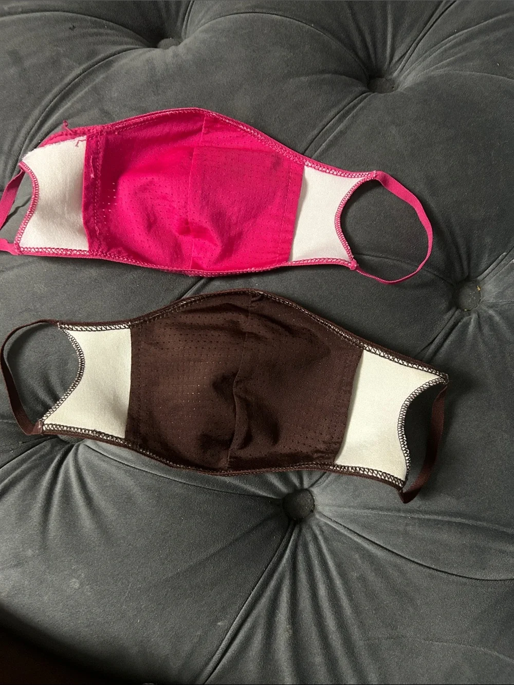 Adidas x Ivy Park Pink & Brown Monogram Mask